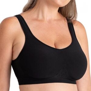Truekind Daily Comfort Wireless Shaper Bra Black Size XXXL